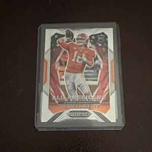 PRISM Football Card with Red and White Accents